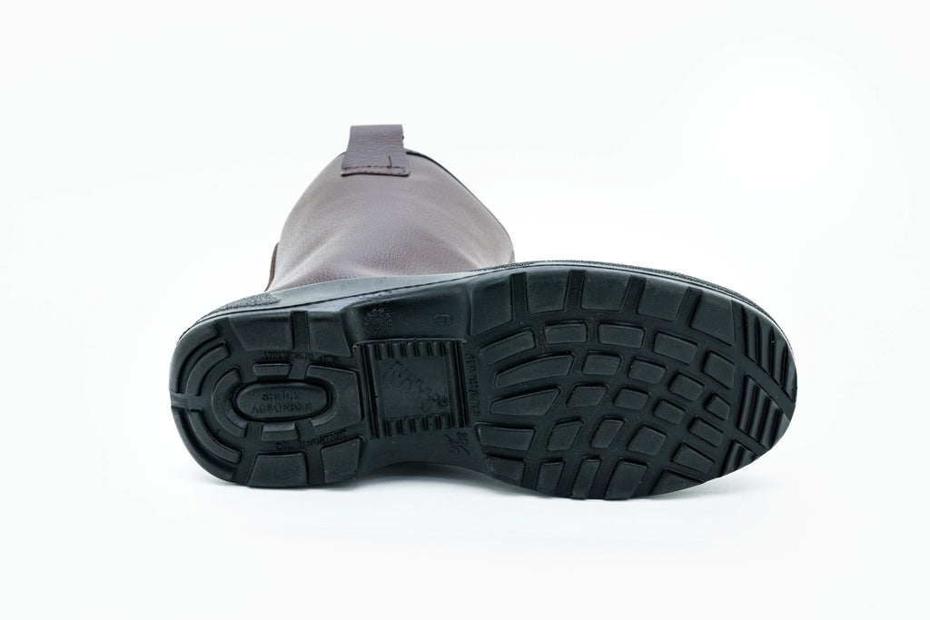 Nitti 23281BN, Safety Shoes, High Cut Pull-on [BROWN]