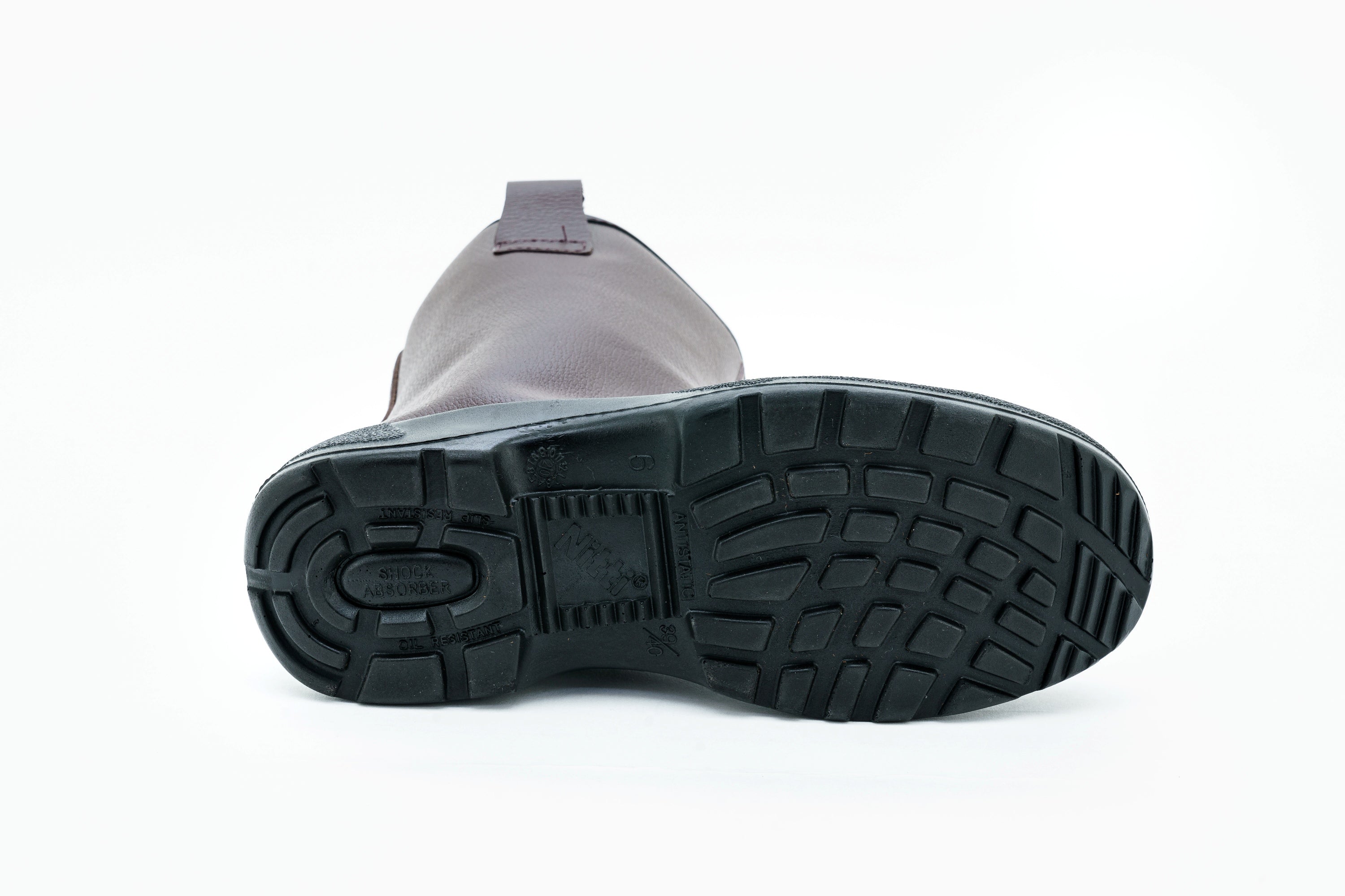 Nitti 23281BN, Safety Shoes, High Cut Pull-on [BROWN]