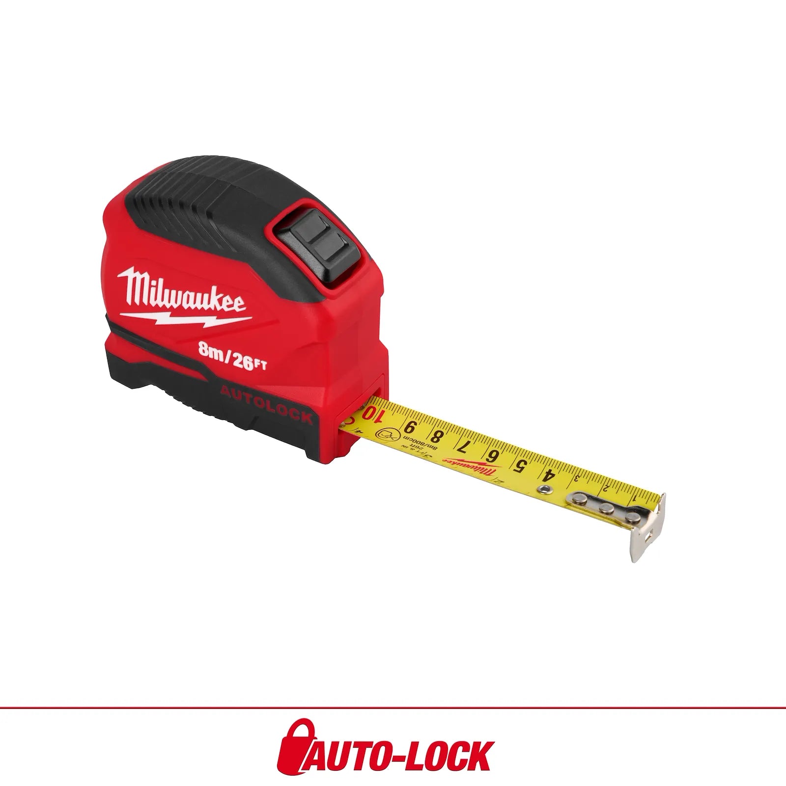 MILWAUKEE 48-22-1826V , 8m/26ft Auto-Lock Tape Measure Main image