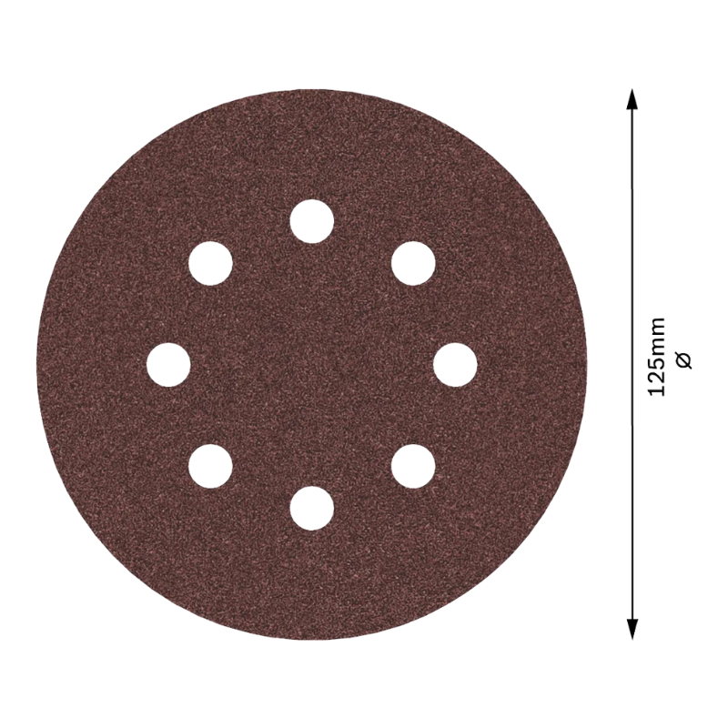 Bosch 125MM (5") Orbital Sanding Disc For Random Orbital Sanders, PRO E466 Series (5PC/PKT) Secondary image