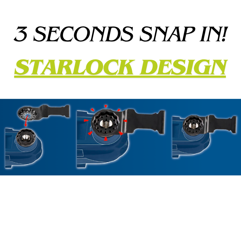 BOSCH Starlock OMT Basic Tile, Concrete & Stainless Steel Blades Set, For Oscillating Multitools, Oscillation Blade (3PC/PKT)