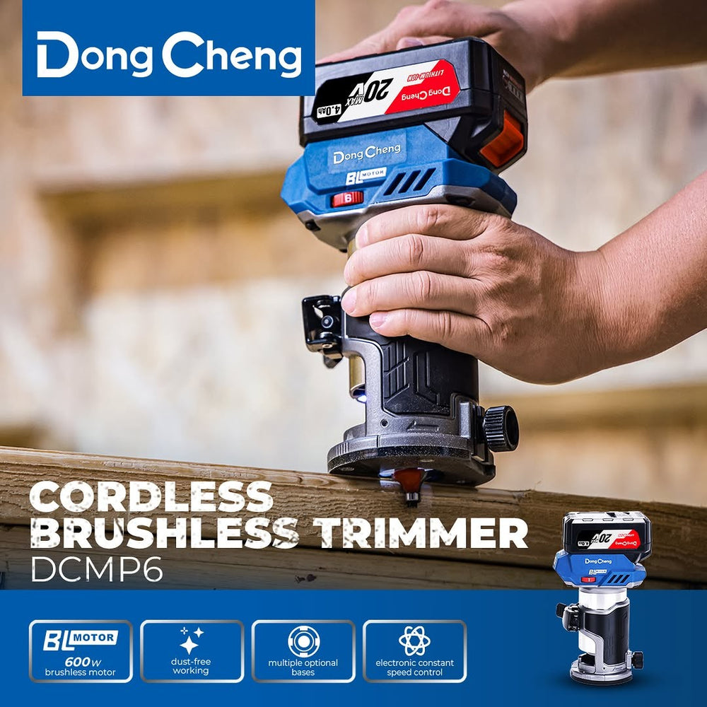 Dongcheng DCMP6 20V Max Lithium-Ion Brushless Cordless Trimmer Kit