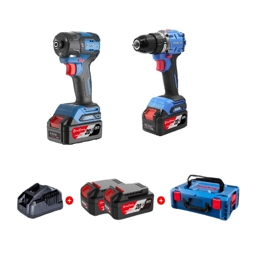 Dongcheng DCKIT26 Brushless Cordless Driver Drill and Impact Driver Combo Kit Main image