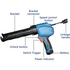 Dongcheng DCPJ12EK 12V MAX Cordless Caulk Gun Set