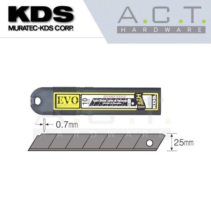 KDS HB-10B, SPARE BLADES 25MM (10PCS/PKT)