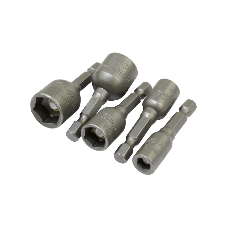 MAKITA 5PC MAGNETIC NUTSETTER SET, (6 - 13)MM SOCKET SIZE, E-FORM, 50MM, B-39176