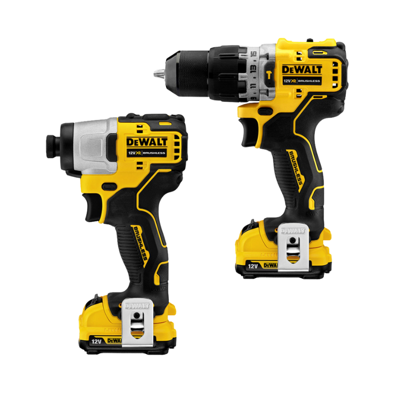 DEWALT 12V XR DCK2111L2T-B1, CORDLESS COMBO KIT (IMPACT DRILL + HAMMER DRILL + 2 X 3.0AH BATTERIES + CHARGER) Secondary image