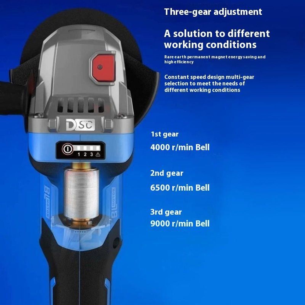 Dongcheng DCSM04-100P 20V Brushless 4 inch Cordless Paddle Switch Angle Grinder