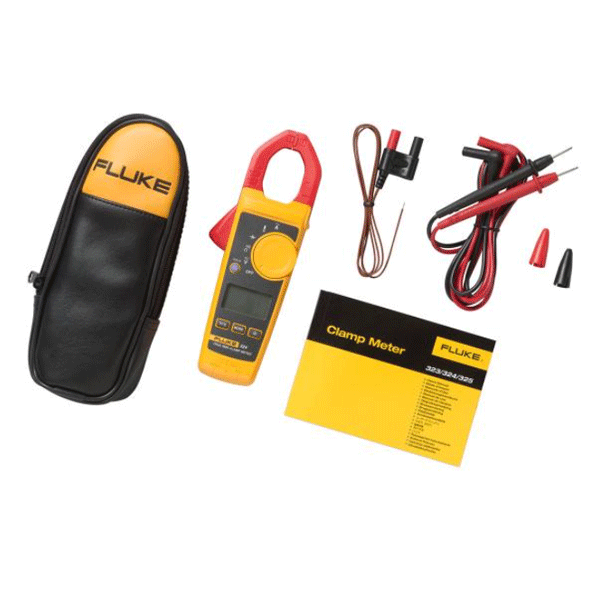 Fluke 324 True RMS AC Clamp Meter, 400A, with Temperature & Capacitance