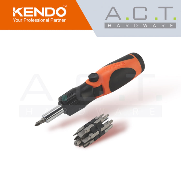 KENDO 14PC RATCHET SCREWDRIVER BITS SET - 20231