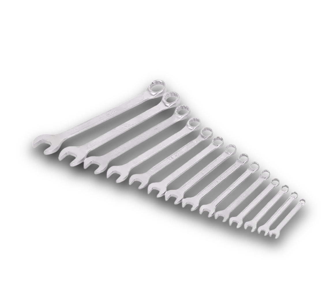 KENDO 14pc Combination Spanner Set, 8 to 24mm, 15246 Secondary image