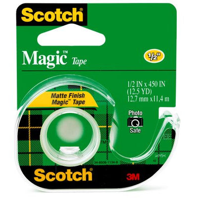 3M SCOTCH MAGIC TRANS TAPE 104 0.5 INCH X 450 INCH
