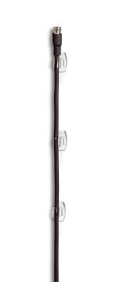 3M CLEAR ROUND CORD CLIPS WITH CLEAR STRIPS 17017CLR Secondary image