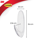 3M COMMAND 17091-5CLR CHRISTMAS PACK ASSORTED CLEAR HOOKS