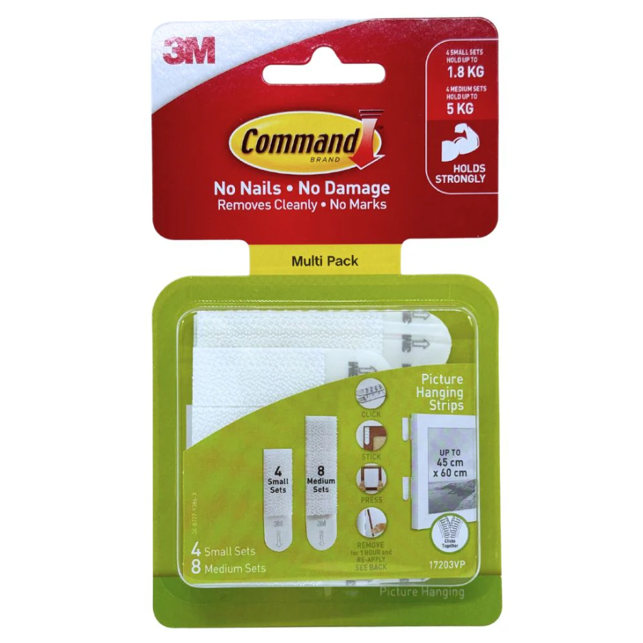 3M SMALL MEDIUM PICTURE HANGER VALUE PACK 17203VP