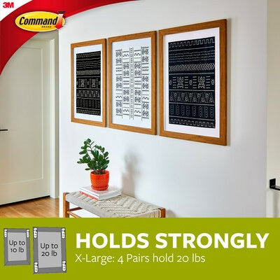 3M COMMAND PICTURE HANGING STRIPS VALUE PACK WHITE (17217-8E)