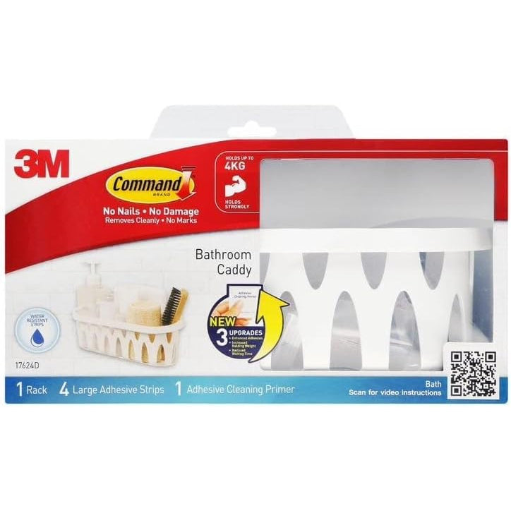 3M COMMAND 17624D BATHROOM CADDY 6P/C