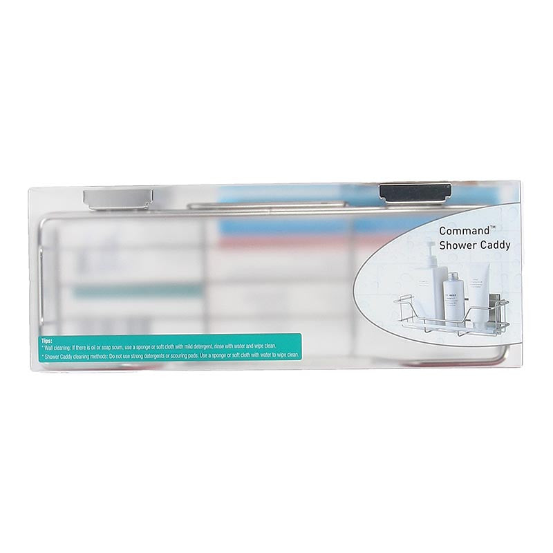 3M COMMAND STAINLESS STEEL SHOWER CADDY 17674B