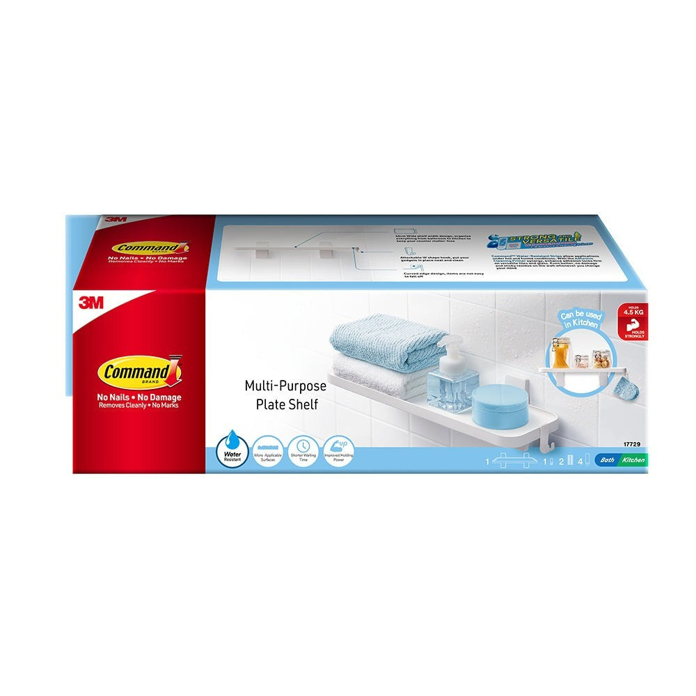 3M COMMAND 17729 PLATE SHELF