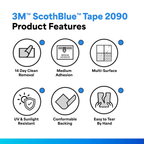 3M SCOTCH PAINTER TAPE 18MM X 60YD (2090-18E)