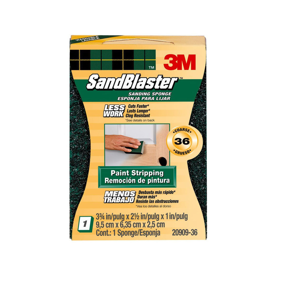 3M SANDBLASTER SANDING SPONGE 20909-36