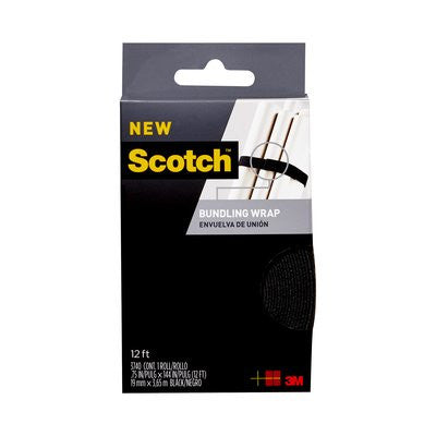 3M SCOTCH 3740 BLACK BUNDING STRAPS 3/4X 12FT ROLL