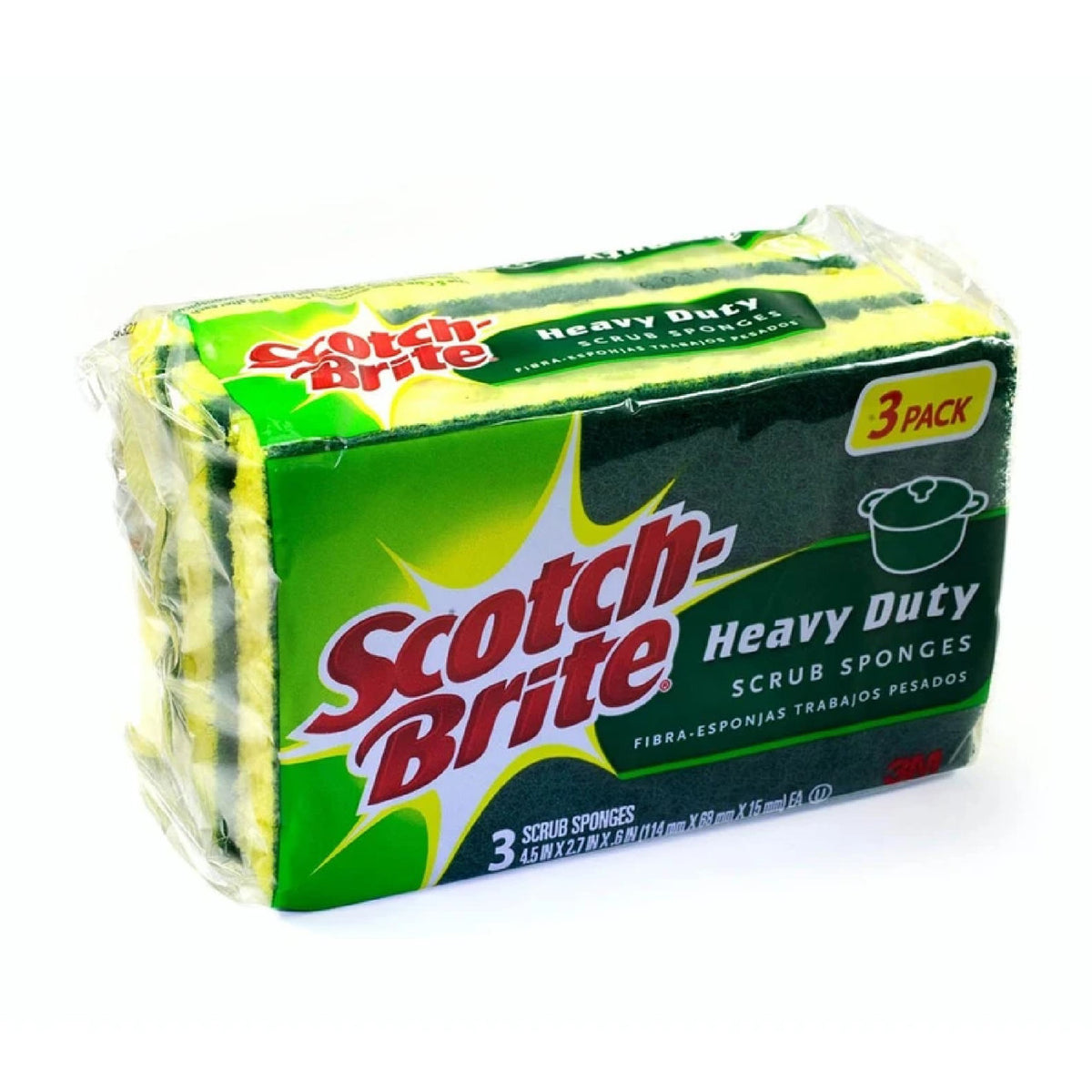 3M SCOTCHBRITE KITCHEN FRESH SCRUB SPONGE 420-3PK