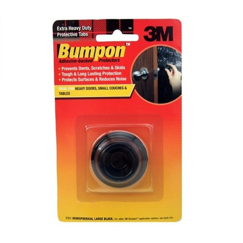 3M BUMPON 5321 BLACK HEMI ROUND