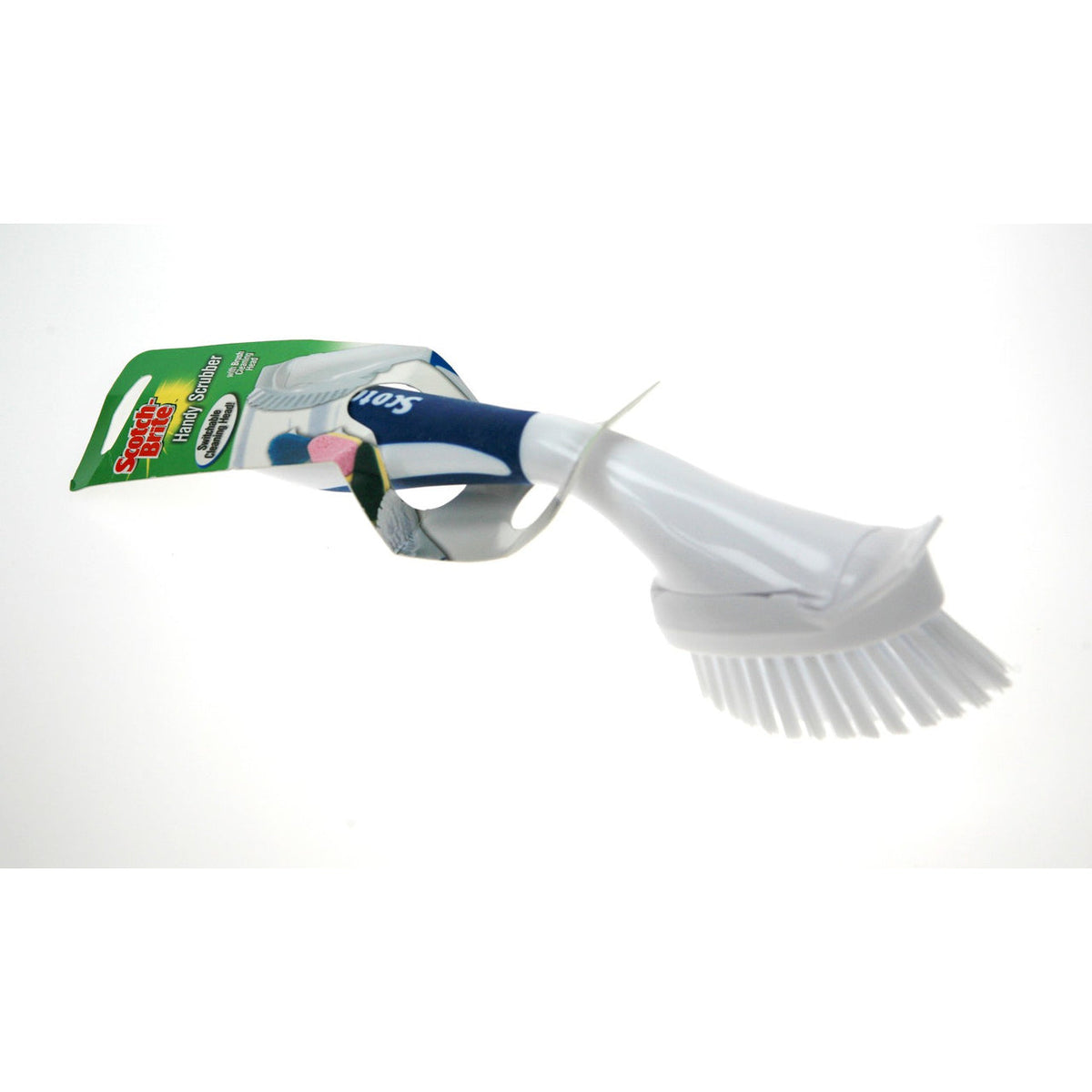 3M HANDY SCRUBBER HANDLE WITH BRUSH HEAD SCOTCH BRITE 552 Main image