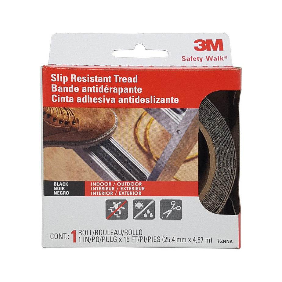 3M SAFETY WALK 7634NA INDOOR/OUTDOOR STEP & LADDER BLACK 1INCH X 180INCH