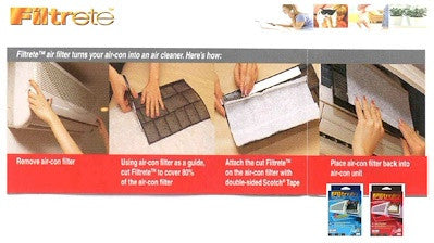 3M FILTRETE AIRCON CHARCOAL FILTER 2S BLUE 9808-2C