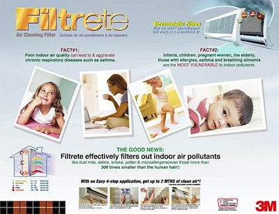 3M FILTRETE AIRCON CHARCOAL FILTER 2S BLUE 9808-2C