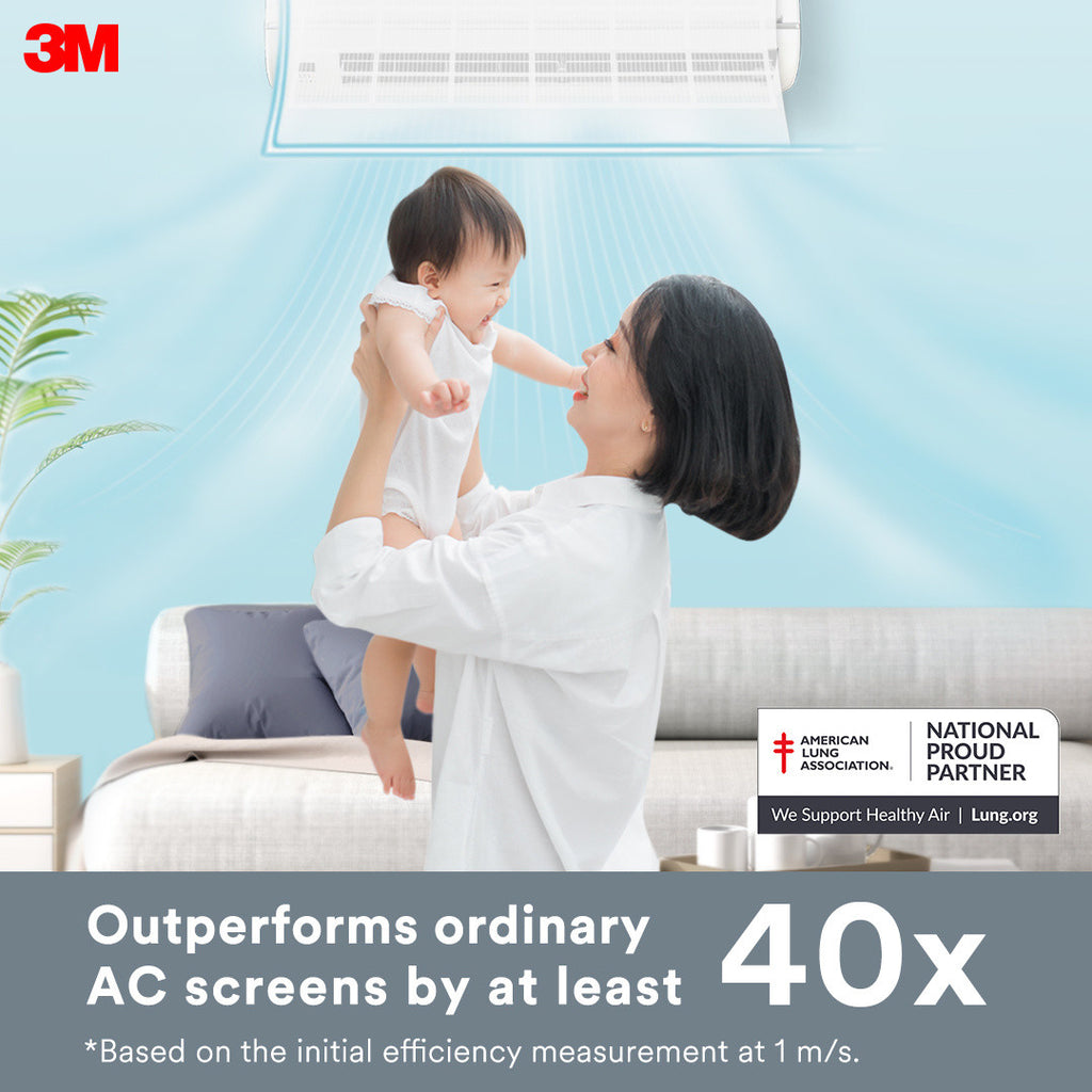 3M AIRCON FILTER DUST POLLEN + ODOR (22X34CM)