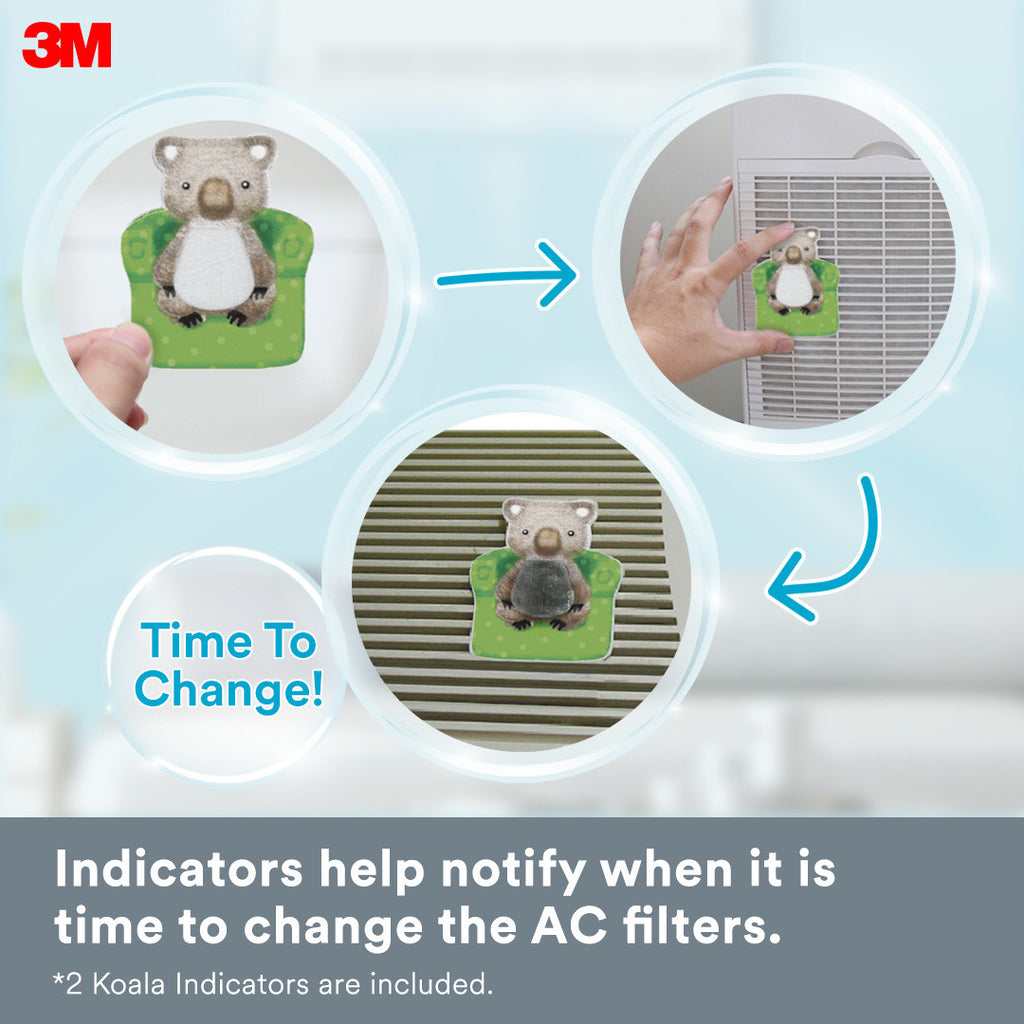 3M AIRCON FILTER DUST POLLEN + ODOR (22X34CM)