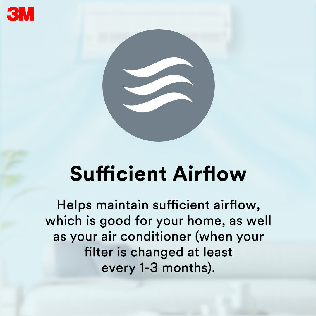 3M AIRCON FILTER DUST POLLEN + ODOR (22X34CM)