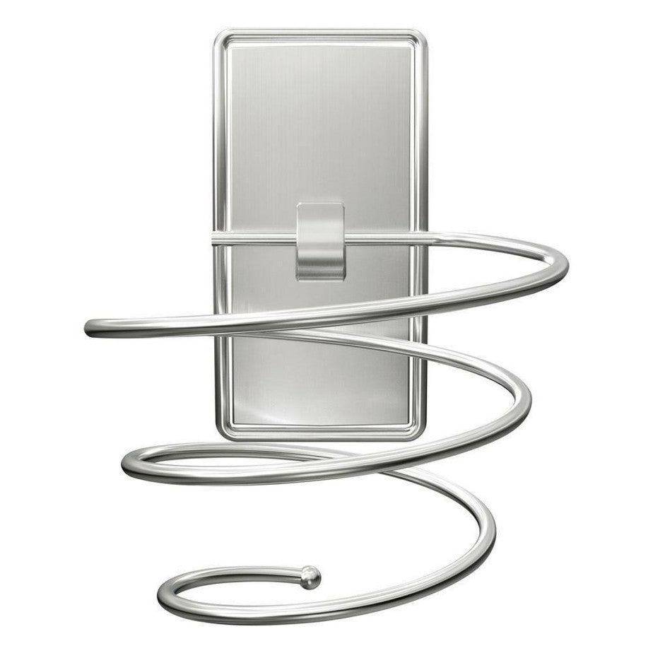 3M COMMAND BATH39 SATIN NICKEL HAIR DRYER HOLDER