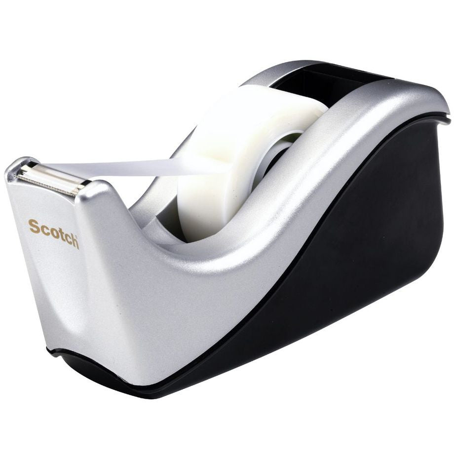 3M SCOTCH DESKTOP TAPE DISPENSER SILVER C-60 Main image