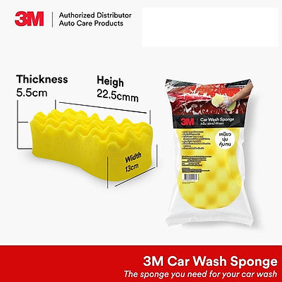 3M CAR WASH SPONGE YELLOW