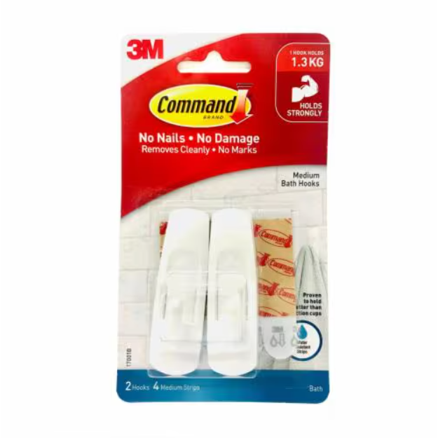 3M COMMAND BATH HOOKS