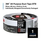 3M DT8 ALL PURPOSE DUCT TAPE SILVER 48MMX54.8M