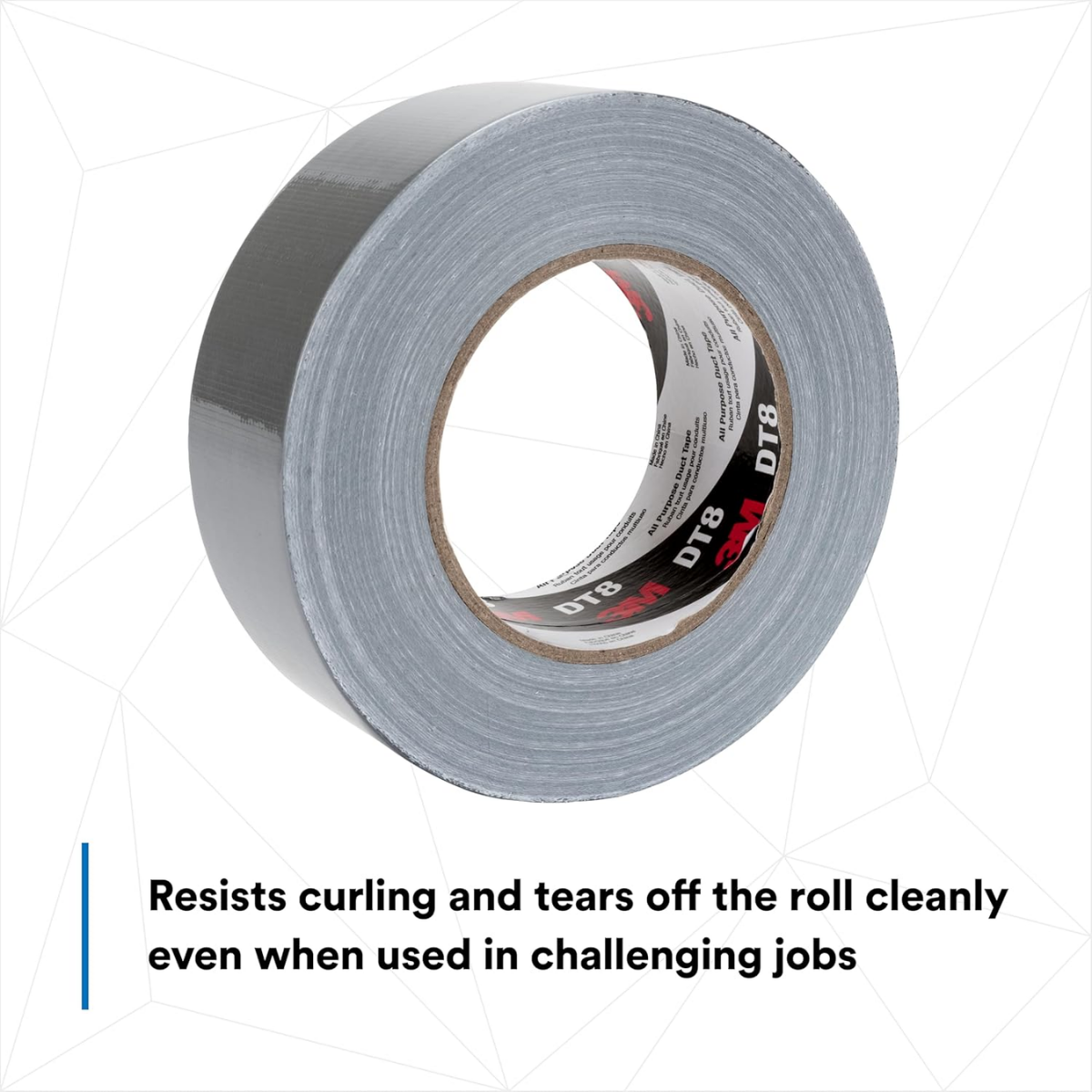 3M DT8 ALL PURPOSE DUCT TAPE SILVER 48MMX54.8M