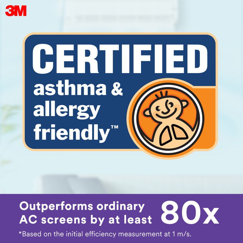3M DUST ALLERGEN BACTERIA AC FILTER 22X34CM PURPLE