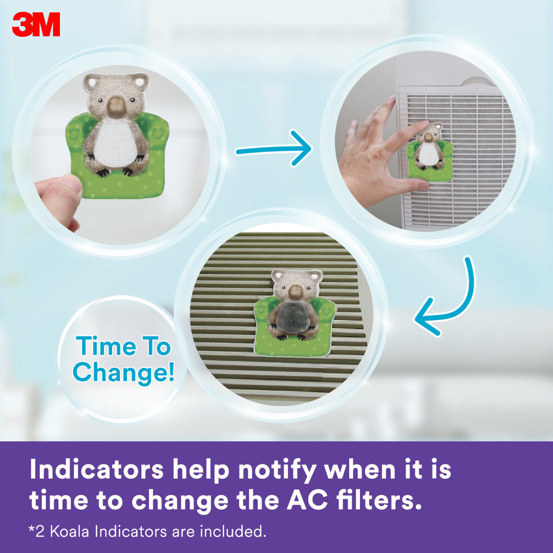 3M DUST ALLERGEN BACTERIA AC FILTER 22X34CM PURPLE