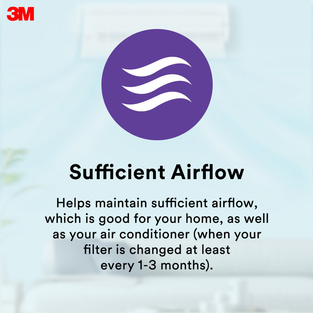 3M DUST ALLERGEN BACTERIA AC FILTER 22X34CM PURPLE