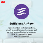 3M DUST ALLERGEN BACTERIA AC FILTER 22X34CM PURPLE