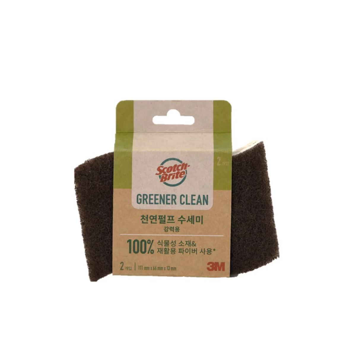 3M SCOTCHBRITE HD80 GREENER CELLULOSE HEAVY DUTY 2PC PACK Main image