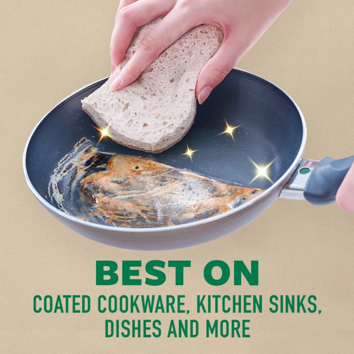 3M SCOTCHBRITE NS80 GREENER CELLULOSE NON-SCRATCH 2PC PACK