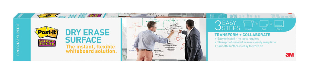 3M POST-IT DRY ERASE SURFACE 3FT X 2FT ROLL