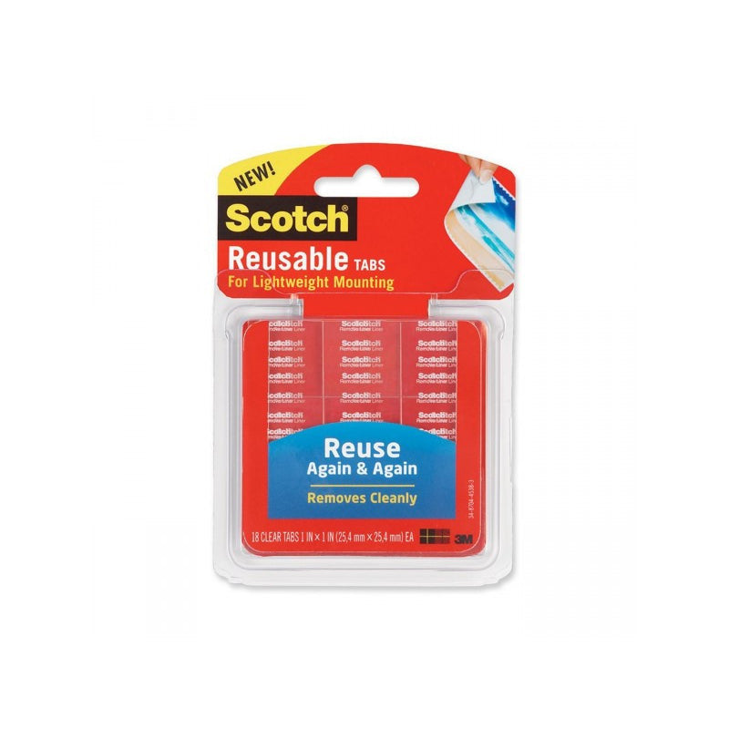 3M SCOTCH REUSABLE TAB 1 X 1 INCH R100