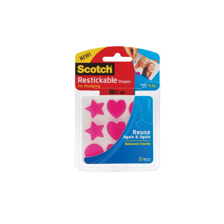 3M SCOTCH REUSABLE SHAPES 7/8X7/8 INCH R100CS Main image